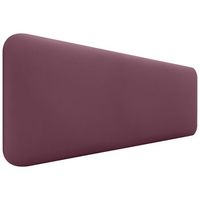 dhome cabecero tapizado liso redondeado polipiel para pared acusticos cabeceros absorbentes cabezal cama dormitorio vino tinto 145cm