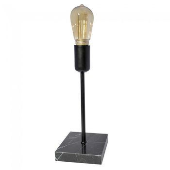 Lámpara de mesa marmol (negro)