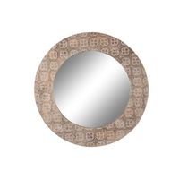 espejo mango mdf 76x4x76 mandala decape marron
