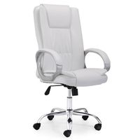 sillon de estudio giratorio adec atlas 64x68x114-122 cm - blanco