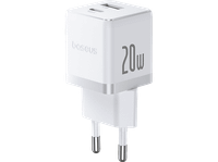 cargador de pared - baseus palm 20w usb y tipo-c kit con cable tipo-c 100 cm universal blanco