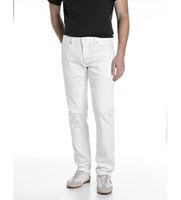 replay para hombre ma9720008488701 jeans grover straight fit blanco 3032 casual algodon