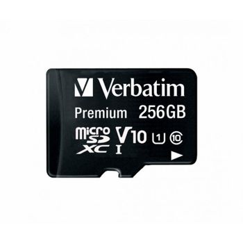 Memoria flash Verbatim Premium U1 MicroSDXC 256 GB Clase 10 UHS-I