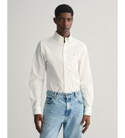 gant para hombre 3230115 camisa oxford slim fit elastica blanco xl casual algodon clasico manga larga