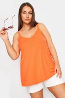 yours top canale naranja de tirantes mujer curvy y tallas grandes yours