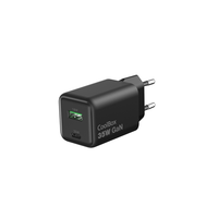 coolbox cargador gan 35w usb-ausb-c pared negro