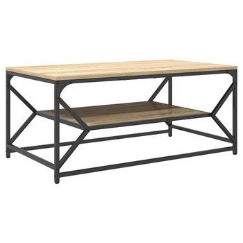 Mesa De Café | Mesa De Centro Roble Sonoma 90 X 50 X 40 Cm