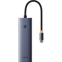 baseus flite 6 port hub usb-c a hdmiusb-cusb 32rj45