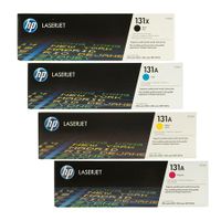 original multipack hp laserjet pro 200 color m251n printer toner cartridges 4 pack -cf210x