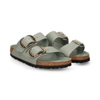 birkenstock sandalias planas mujer - verde talla 37n