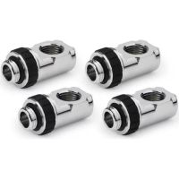refrigeracion liquida alphacool apex grip fitting 90 cromado giratorio 360