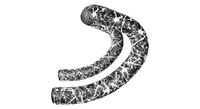 supacaz cinta de manillar super sticky kush limited splat neon negro   blanco con tapas