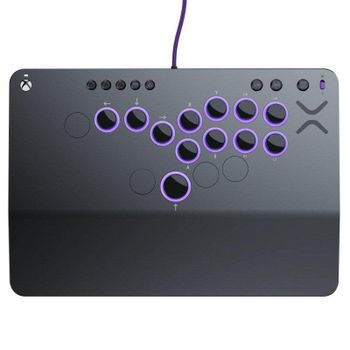 Fightstick PDP Victrix Pro KO Leverless 16 Botones RGB Gris USB Series X PC