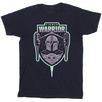 Disney Tops y Camisetas The Mandalorian Fierce Warrior para niño