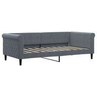 cama para adulto  cama individual  sofa cama terciopelo gris oscuro 90x190 cm