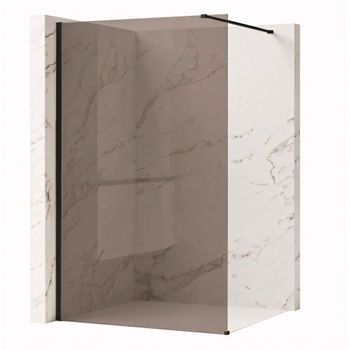 Pared De La Ducha Rea Flexi Brown Black 80