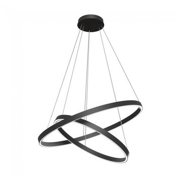 Lámpara de techo led rim negro (88w)