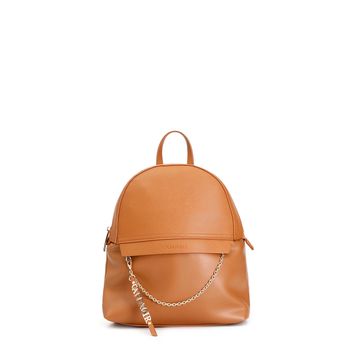 mochila con tirador de cremallera de letras metálico tan taglia unica
