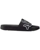 de fila chanclas scritto negro