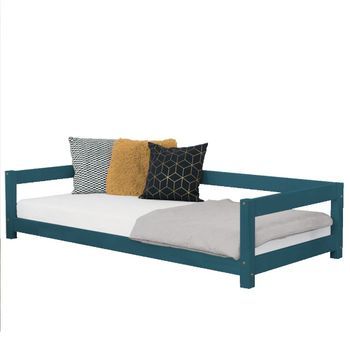 Cama Para Niños Study 90 X 180 Verde Petróleo