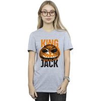 disney camiseta the nightmare before christmas king jack para mujer