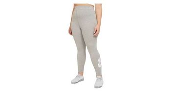 Nike sportswear essential dk mallas largas para mujer gris   blanco
