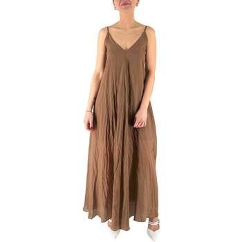 Manila Grace Vestido largo Lungo Bretelle Ma143 Cacao para mujer