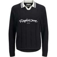 jack  jones jersey 12277991 jcowinter sport knit polo styd aw33 black para hombre