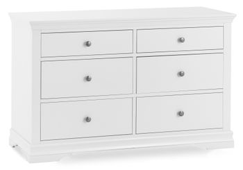 Brooklyn White 6 Drawer Chest