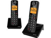 telefono - alcatel s280 duo inalambrico bloqueo de llamadas agenda para 50 contactos manos libres negro