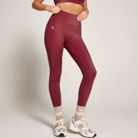 mallas brillantes de talle alto de mp x tatiana - burdeos - l