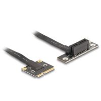 adaptador delock 81504 mini pci express a pcie x1 cable 20 cm negro