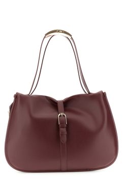 shopper suave efecto piel lisa con ribetes bordeaux taglia unica