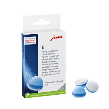 Jura Pastillas Limpieza Cafeteras 3 en 1 6 unidades