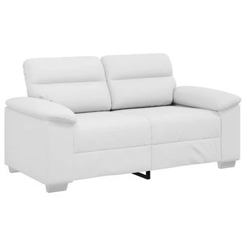 Sofá De 2 Plazas Blanco, 160x81x84 Cm, Piel Sintética Vidaxl