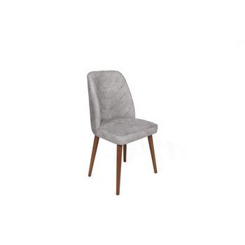 Set 2 Sillas Dallas-554 V2 Nogal Gris