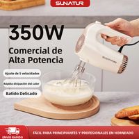 batidora electrica de mano sunatur 3 en 1 350w batidora de huevos batidora de crema batidora de cocina portatil con base de almacenamiento para reposteria casera