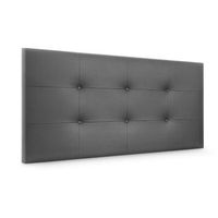 cabecero de polipiel capitone 110x60cm camas 105 - gris