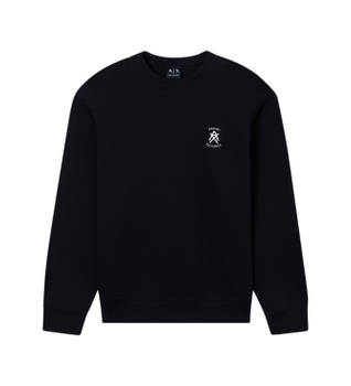 A|X Armani Exchange para hombre. XM001777AF10818UC001 Sudadera mini logo negro (XXL), Casual, Algodón, Manga corta