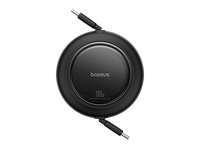 cable usb-c - baseus free2pull retractil tipo c a c de 200 cm universal 100w negro cluster