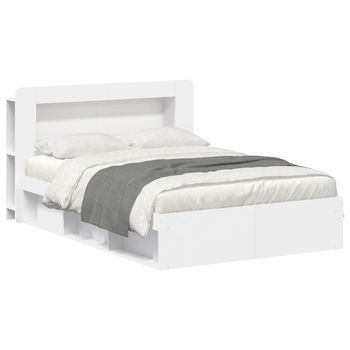 Estructura De Cama Con Almacenamiento Blanco 160 X 200 Cm Vidaxl
