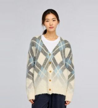Semicouture para mujer. Y6WF31 Cárdigan Isabel beige (S), Casual, Lana
