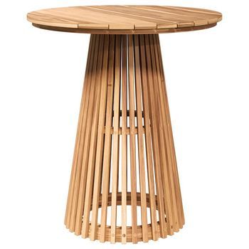 Mesa De Jardín | Mesa Lateral Marrón 70 X 70 X 75 Cm Madera De Teca Maciza
