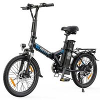 bicicleta electrica plegable varun c20-1 pro de 20 bateria de 48 v y 13 ah 7 velocidades negro