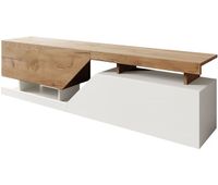 mueble para tv ceelias - 160 x 35 x 46 cm - blancomarron oscuro