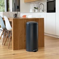 cubo de basura de cocina de pedal gris  30l
