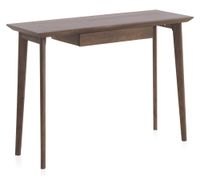 consola con un cajon de madera maciza de acacia