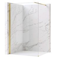 pared de la ducha rea flexi transparent gold 90