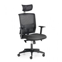 euromof viena silla de oficina ergonomica negra