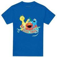 sesame street camiseta deck the halls para mujer
